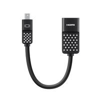 Адаптер Belkin mini DisplayPort – HDMI (M/F), 0.12 м, Black (F2CD079bt)