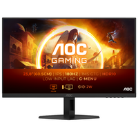 TFT 23.8" AOC 24G4XE, IPS, 180Гц, 0,5мс, 2хHDMI, DP, колонки, черно-серый