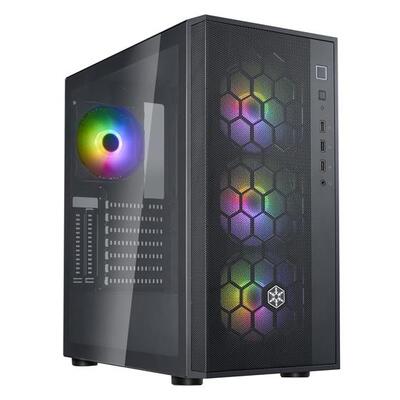 Корпус SilverStone Fara FAR1B-PRO-V2 без БЖ, 2xUSB3.0, 1xUSB2.0, 4x120мм, ARGB VGA 340мм, LCS ready, TG Side Panel, ATX, чорний