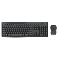 Комплект клавіатура та миша  LOGITECH MK295 Silent Wireless Combo, US, Graphite (920-009800)