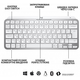 Клавіатура бездротова Logitech MX Keys Mini For Business Pale Gray (920-010609)