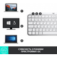 Клавіатура бездротова Logitech MX Keys Mini For Business Pale Gray (920-010609)