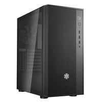 SilverStone Корпус FARA FAR1B-G-V2, без БЖ, 2xUSB3.0, 1xUSB2.0, 1x120mm Black fan, TG Side Panel, ATX, Black