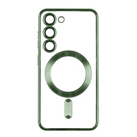 Чохол TPU Metallic Full Camera with Magsafe для Samsung Galaxy S23 Plus Green