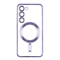 Чохол TPU Metallic Full Camera with Magsafe для Samsung Galaxy S23 Plus Purple