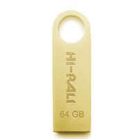 Флеш-накопитель USB 64GB Hi-Rali Shuttle Series Gold (HI-64GBSHGD)