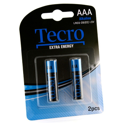 Батарейка Tecro Extra Energy Alkaline AAA/LR03 BL 2 шт