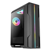 Корпус AeroCool Splinter Duo-G-BK-v1 (ACCM-PB26033.11) Black без БЖ