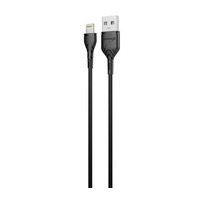 Кабель Grand-X USB - Lightning (M/M), Cu, 2.1 A, 1 м, Black (PL01B)