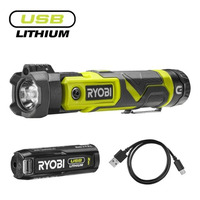 Ліхтар Ryobi RLP4-120G, 4В USB Lithium, акб 1х2Аг, поворотна голівка, магнит