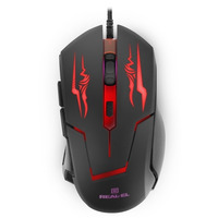 Миша REAL-EL RM-520 Gaming Black  (EL123200020)