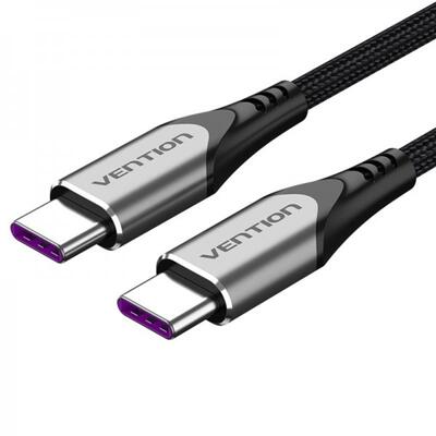 Кабель Vention Type-C USB - USB Type-C (M/M), 2 м, Black (TAEHH)