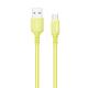 Кабель ColorWay USB - micro USB (M/M), soft silicone, 2.4 А, 1 м, Yellow (CW-CBUM043-Y)