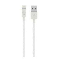 Кабель Belkin Mixit Metallic USB-Lightning, 1.2 м White (F8J144-04-WHTTM)