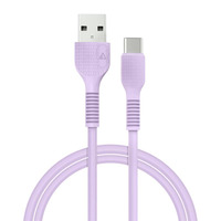 Кабель ACCLAB AL-CBCOLOR-T1PP USB-USB Type-C 1.2м Purple (1283126518270)