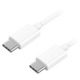 Кабель Samsung USB Type-C - USB Type-C (M/M), 1 м, White (EP-DA705BWRGRU) OEM