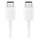 Кабель Samsung USB Type-C - USB Type-C (M/M), 1 м, White (EP-DA705BWRGRU) OEM