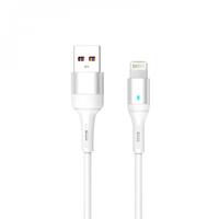 Кабель SkyDolphin S06L LED Smart Power USB - Lightning (M/M), 1 м, White (USB-000555)