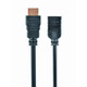 Кабель Cablexpert HDMI - HDMI (M/F), подовжувач, 1.8 м, чорний (CC-HDMI4X-6) пакет