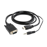 Кабель Cablexpert HDMI - VGA, (M/F), 5 м, Black (A-HDMI-VGA-03-5M)