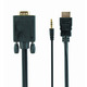 Кабель Cablexpert HDMI - VGA, (M/F), 5 м, Black (A-HDMI-VGA-03-5M)