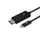 Кабель 2E Displayport - USB Type-C (M/M), 1 м, Black (2E-W1402)