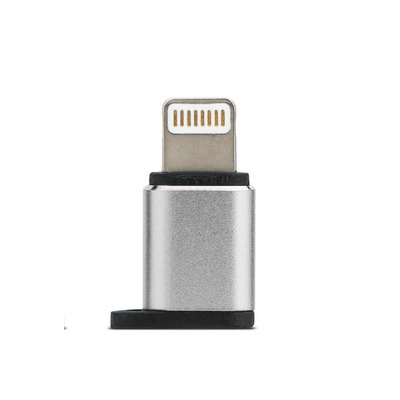 Адаптер Remax Visual micro USB - Lightning (F/M) Silver (RA-USB2-SILVER)