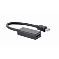 Адаптер Cablexpert mini DisplayPort - HDMI (M/F), Black (A-mDPM-HDMIF4K-01)