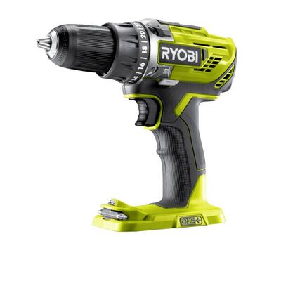 Шуруповерт-дрель аккумуляторная Ryobi R18DD3-0, 18В, 50Нм, 500•1800об•мин, 1.2кг, без АКБ и ЗП