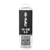 Флеш-накопитель USB3.0 16GB Hi-Rali Rocket Series Black (HI-16GB3VCBK)