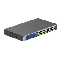 Комутатор NETGEAR GS524PP 24xGE PoE+(300Вт), некерований