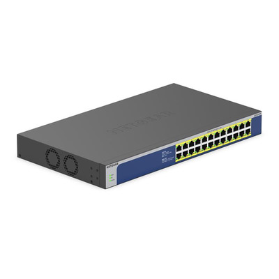 Комутатор NETGEAR GS524PP 24xGE PoE+(300Вт), некерований