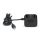 Мережевий зарядний пристрій REAL-EL CH-217 (2USB, 2.1A) Black + кабель Lightning