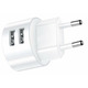 Сетевое зарядное устройство для Usams T20 (2USB, 2.1А) White (CC80TC01)