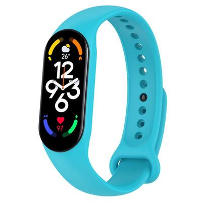 Силиконовый ремешок BeCover для Xiaomi Mi Smart Band 7 Light Blue (707488)