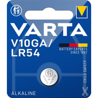 Батарейка VARTA лужна  V10 GA (LR54) блістер, 1 шт.