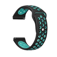 Ремешок BeCover Nike Style для Xiaomi Amazfit Bip/Bip Lite/Bip S Lite/GTR 42mm/GTS/TicWatch S2/TicWatch E Black-Blue (705701)