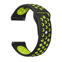 Ремешок BeCover Nike Style для Xiaomi Amazfit Bip/Bip Lite/Bip S Lite/GTR 42mm/GTS/TicWatch S2/TicWatch E Black-Yellow (705706)