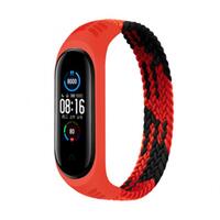 Ремешок BeCover Elastic Nylon Style для Xiaomi Mi Smart Band 5/Mi Smart Band 6 Size M Black/Red (706146)