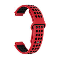 Ремешок для Garmin Universal 16 Nike-style Silicone Band Red/Black (U16-NSSB-RDBK)