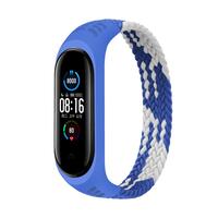 Ремешок BeCover Elastic Nylon Style для Xiaomi Mi Smart Band 5/Mi Smart Band 6 Size S Blue/White (706140)