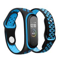 Ремешок BeCover Nike Style для Xiaomi Mi Smart Band 5/Mi Smart Band 6 Black-Blue (705150)