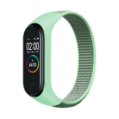 Ремінець BeCover Nylon Style для Xiaomi Mi Smart Band 5/Mi Smart Band 6 Mint (705426)