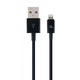 Кабель Cablexpert USB - Lightning (M/M), преміум, 2 м, чорний (CC-USB2P-AMLM-2M)