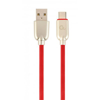 Кабель Cablexpert USB - USB Type-C V 2.0 (M/M), 2.1 А, преміум, 1 м, червоний (CC-USB2R-AMCM-1M-R) 