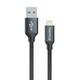 Кабель ColorWay USB - Lightning (M/M), 2.4А, 2м, Black (CW-CBUL007-BK)