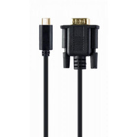 Кабель Cablexpert USB Type-C - VGA (M/M), 2 м, черный (A-CM-VGAM-01)