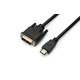 Кабель Prologix Premium HDMI - DVI V 1.3 (M/M), Single Link, 18+1, 3 м, Black (PR-HDMI-DVI-P-01-30-3m)