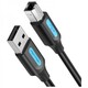 Кабель для принтера Vention USB - USB Type-B (M/M), 1 м, Black (COQBF)