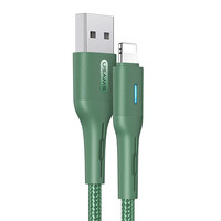 Кабель Usams US-SJ425 USB - Lightning, 1.2 м, Green (SJ425USB03)